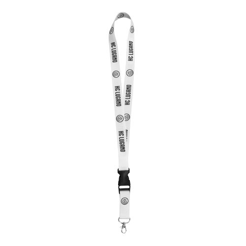 HC Lugano Lanyard weiss