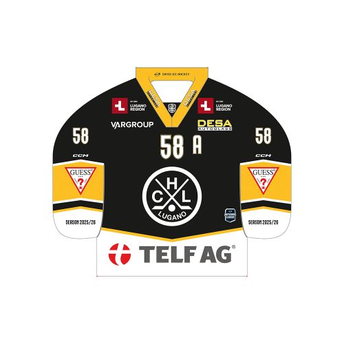 HC Lugano Minitrikot Home 25/26 Replica